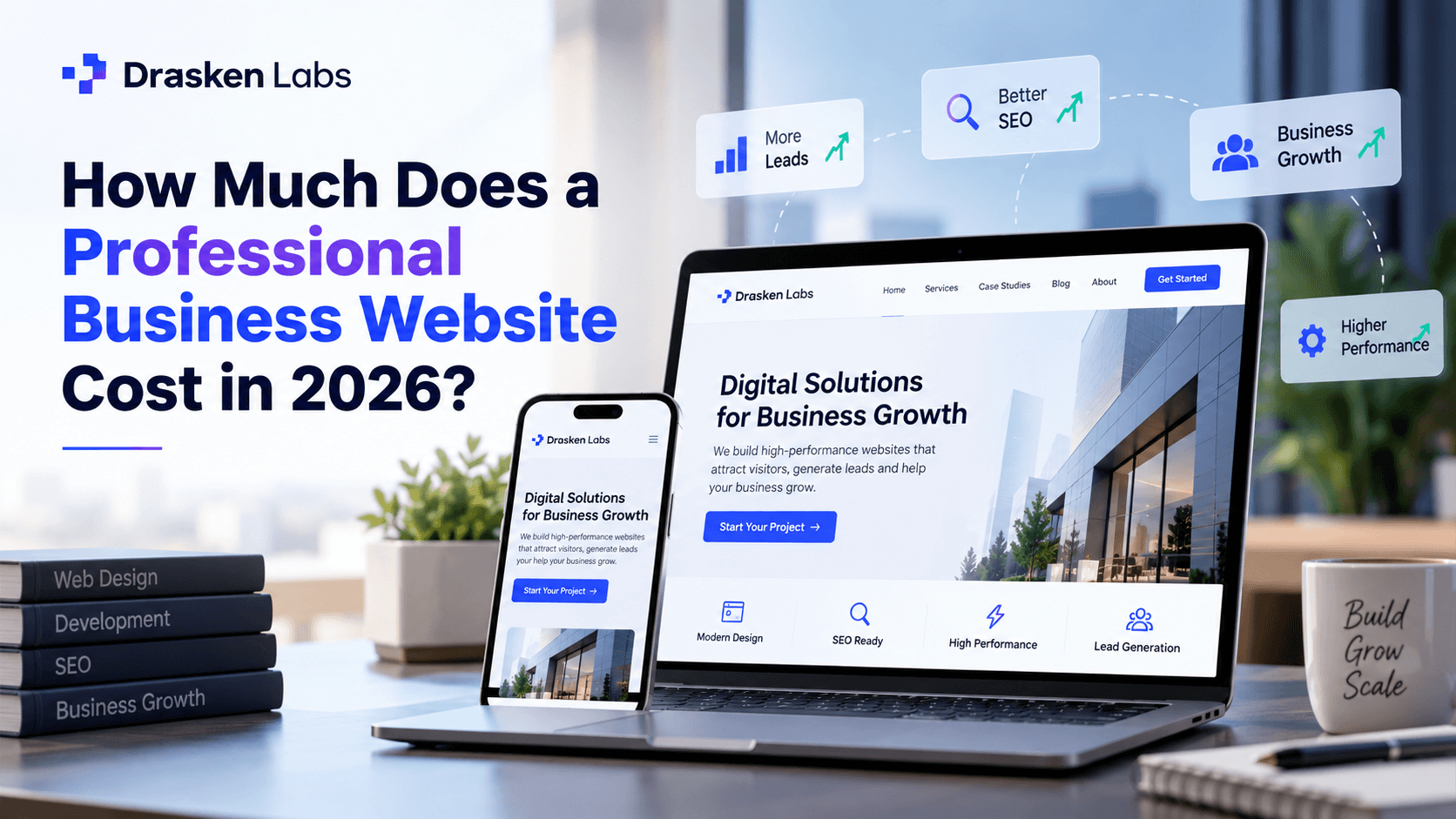 Professional business website cost in 2026